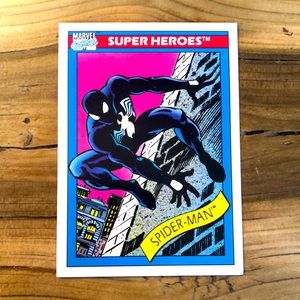 Superheroes Spider-Man marvel comic book 1990 rare collectable trading card #2